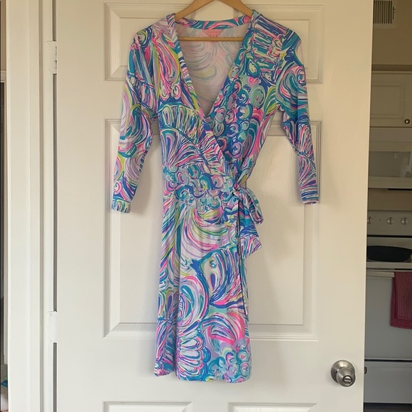 lilly pulitzer emilia wrap dress